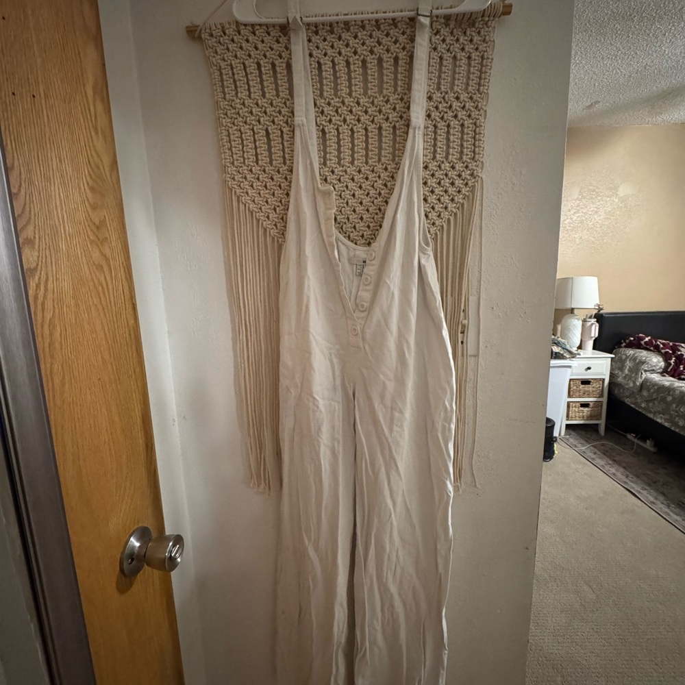 Amuse Society Cream Jumpsuit